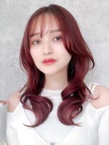 ラフィス ヘアーコロナ 河原町店(La fith hair corona) 【La fith】韓国風×フォワード巻き×チェリーピンク