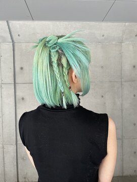 オーン(OOn) ミントグリーンボブアレンジ