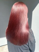 ナカオコアフュール(NAKAO COIFFURE)&nbsp;カシスピンク ダブルカラー ダメージレスカラー ロングヘア