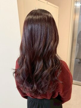 エトレ(etore) ロングレイヤー/ブラウンレッド/透明感カラー