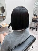 切りっぱなしボブ