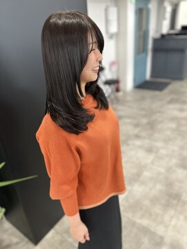 エルピス 大和店(elpis) 縮毛矯正をかけた髪にできるワンカールパーマ