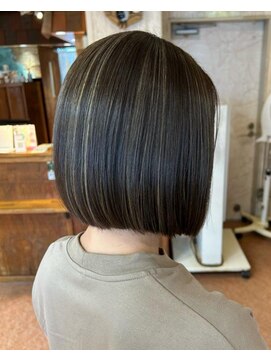 ポット バイ クレドガーデン 大宮東口店(pote by CRED GARDEN) 暗髪コントラストハイライトxボブ