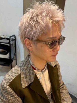 ダブル(W) メンズ/ブリーチカラー/ホワイトアッシュ