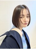 透け感抜群！大人可愛いシースルーボブ