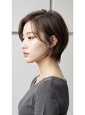 ショートカット20代30代40代前髪あり面長丸顔ショートボブ