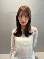トリッカ 銀座(tricca)&nbsp;レイヤーミディ/韓国顔まわりカット/艶ミディアム/ナチュラル