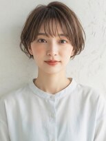 カバーヘア ブリス 志木南口駅前店(COVER HAIR bliss)&nbsp;ふんわりミルクティーベージュ/小顔ショートボブ大人可愛いp志木