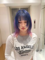 ロンドシェリ 仙台(Lond Cheri)&nbsp;ウルフレイヤーカットハッシュカット髪質改善ダブルカラー仙台