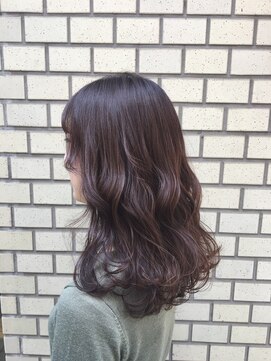 ラック 本厚木店(LUCK) ラベンダーアッシュ×切りっぱなしロブ