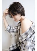 人気の大人女性ショートヘア サイド