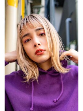 ブエナビスタ(BUENA VISTA) ☆BUENAVISTA☆ダブルカラー/ホワイトブロンド/外ハネボブ