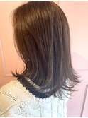 外ハネ　髪質改善　暗髪　ナチュラル