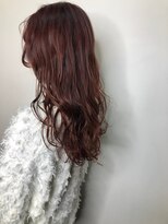 フロート 小阪店(float) ラベンダーカラー_マロンベージュ Aラインボブ かきあげ