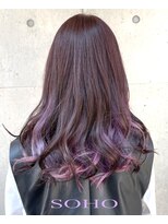 ソーホー 八日市店(SOHO)&nbsp;インナーカラー × パープル