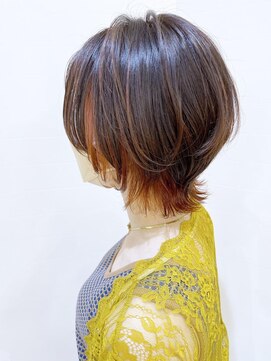 モリオ フロム ロンドン 成増店 【morio成増 セリザワ】ショートウルフ インナーカラー