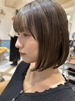 ロンド ストラーダ 心斎橋(Lond strada)&nbsp;シルキーベージュ×グレージュカラー【髪質改善/縮毛矯正】