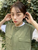 ヘアーアンドメイク エクリ 不動前店(Hair&Make equri) オリーブカラーしょとボブスタイル