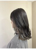 インナーカラー/シルバー/イヤリングカラー