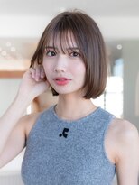 イルハバナ 渋谷(ill HAVANA)&nbsp;20代30代大人かわいい/シルキーベージュ/ストレートボブ/前髪