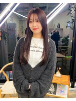 キジ(kiji)&nbsp;【kiji】シースルーロング×ピンクブラウン　＃久屋大通＃丸の内