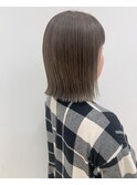 ハイライトカラー/グレーカラー/ボブスタイル