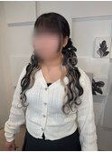 エクステついてるヘアメ♪