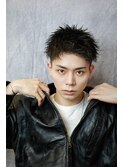 ソフツイ　刈り上げ　アップバング