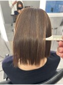 髪質改善サラサラプレミアムストレート大人ガーリー韓国ボブ横浜