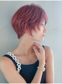 秋色小顔ピンクヘアーピンクグレープフルーツ_F0251