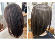 トライベッカ 新柏店(TRIBECA Hair&Spa)の雰囲気（大人気！白髪ぼかしハイライト【髪室改善/白髪染め/ハイライト】）