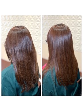 アウラ(aura) カット+髪質改善+艶髪トリートメント