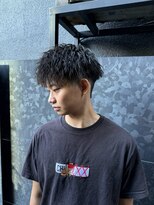 レブヘアー 西院(LEVHAIR)&nbsp;極道パーマスペインカールダークアッシュニュアンスパーマ