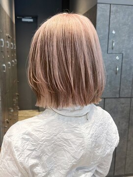 アルバム 銀座(ALBUM GINZA) 美髪ホワイトブロンドショートボブ_ba500513