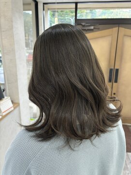 オールバイオー(Owl by oOo) 【ブリーチなしダブルカラー】オリーブグレージュ