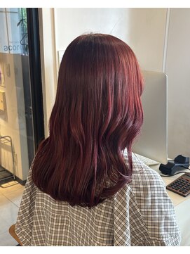 アコロン(acoron) チェリーピンク 新宿/髪質改善/艶カラー/顔まわりレイヤー