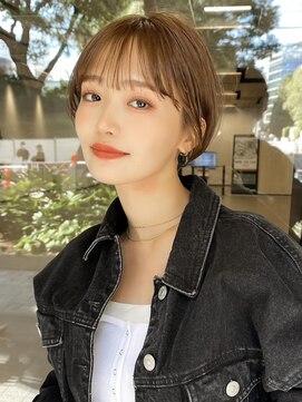 ギークス(GEEKS) 【GEEKS渋谷】大人ショートボブ/冬カラー/ココアブラウン/透明感