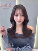 チャコールグレー/オリーブグレー/ショートボブ/前髪/小顔/韓国