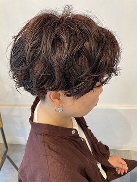 アドパルム(add palm) かりあげマッシュショートパーマスタイル