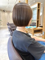 ソヨン 平塚店(SOYON)&nbsp;切りっぱなしボブ/ココアブラウン/平塚ショート/脱白髪染め