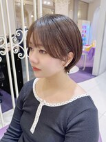 ハピネス 河原町店(Happiness)&nbsp;京都美容室　丸みショートボブ　顔まわりカット　進詩織