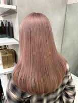 ベレーザ 渋谷(BELEZA)&nbsp;17962ダスティピンクローズブラウン顔回りカットコーラルピンク