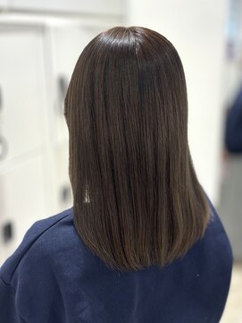 ケンジ 平塚 アネッタ(KENJE annetta) 【ブリーチなしダブルカラー】オリーブベージュ