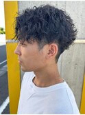 MEN’S HAIR/波巻きツイストスパイラル/リバースセンターパート