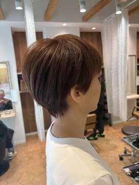 アズールサン 草加西口店(azule-sun) ショート,ハイライトカラー,白髪ぼかし,ピンクベージュ【草加】