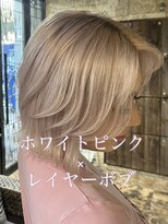 ヴォア(VOA)&nbsp;ホワイトピンク×結べるくびれボブ！