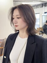 ガーランドウメダ(Garland umeda)&nbsp;チョコレートカラー、外はねボブ　担当　垣内　6731