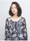 可愛さも大人っぽさもほんのり甘い脱力系ボブ