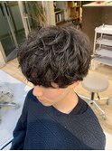 ◆フェザーマッシュ　スパイラルパーマ　コンマヘア