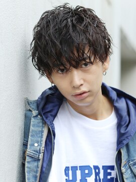 リップス 池袋(LIPPS) スパイラルパーマショートレイヤーソフトツーブロックマッシュ